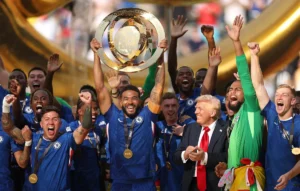 Ada Donald Trump saat Chelsea Mengangkat Piala Dunia Antarklub