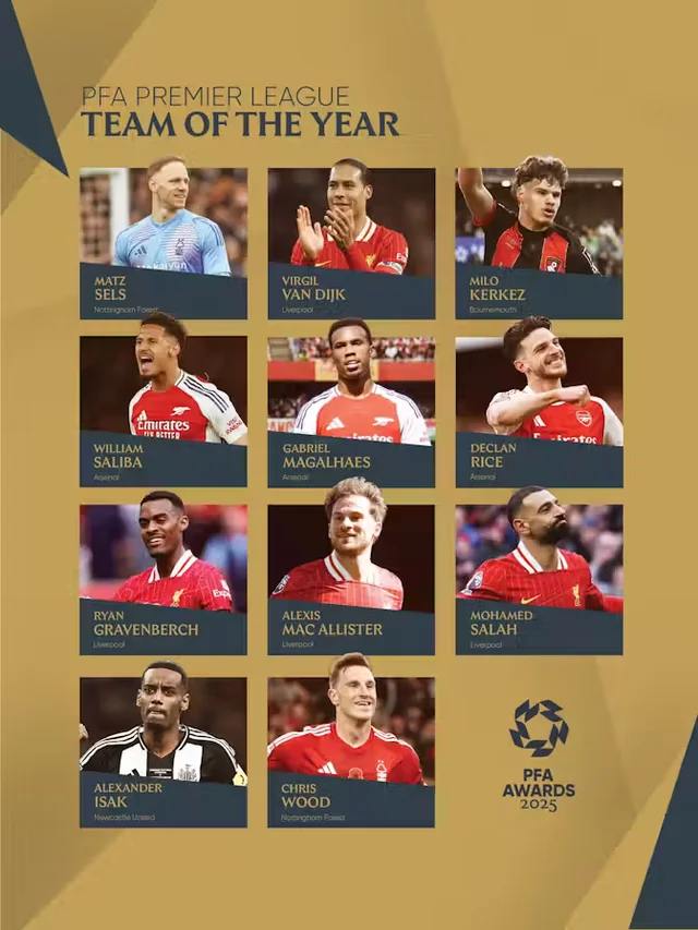 Tim Terbaik Liga Inggris versi PFA