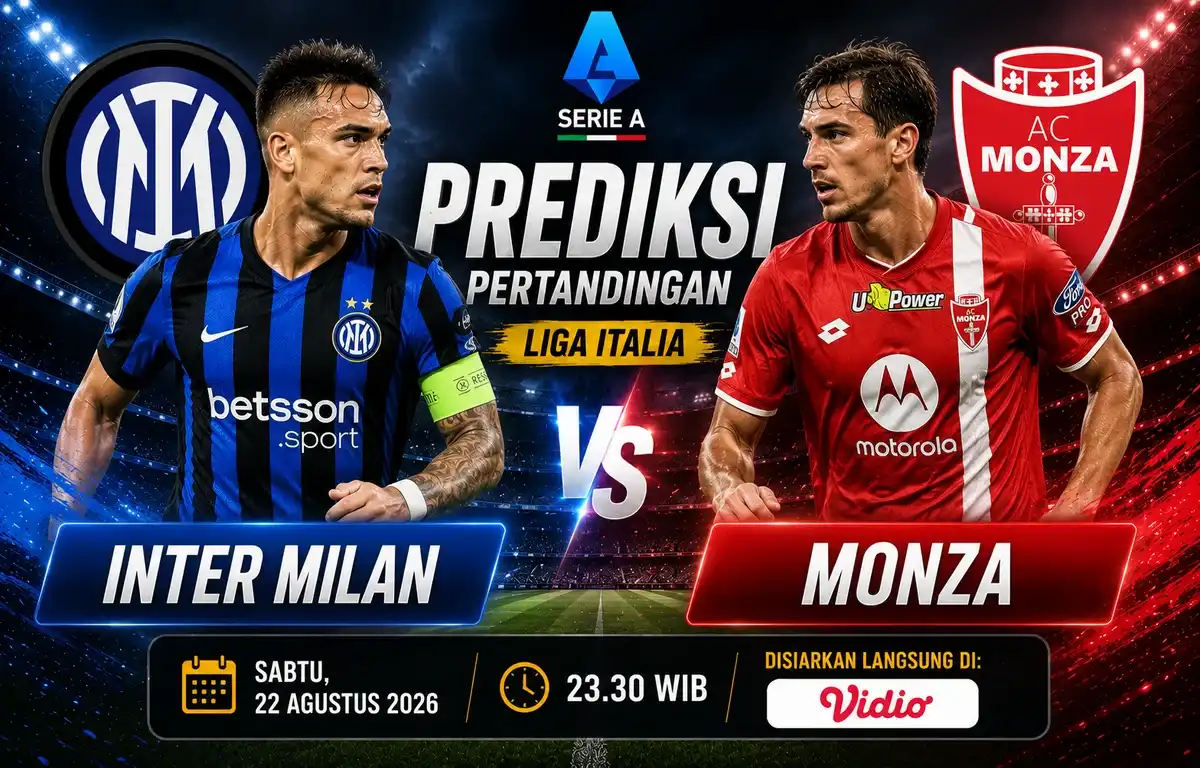 Prediksi Inter vs Monza 22 Agustus 2026